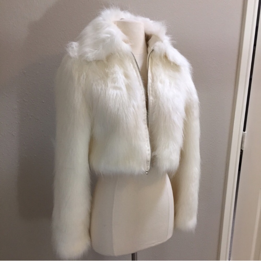 NEW Faux Fur Crop Jacket